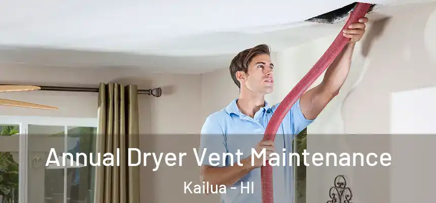  Annual Dryer Vent Maintenance Kailua - HI